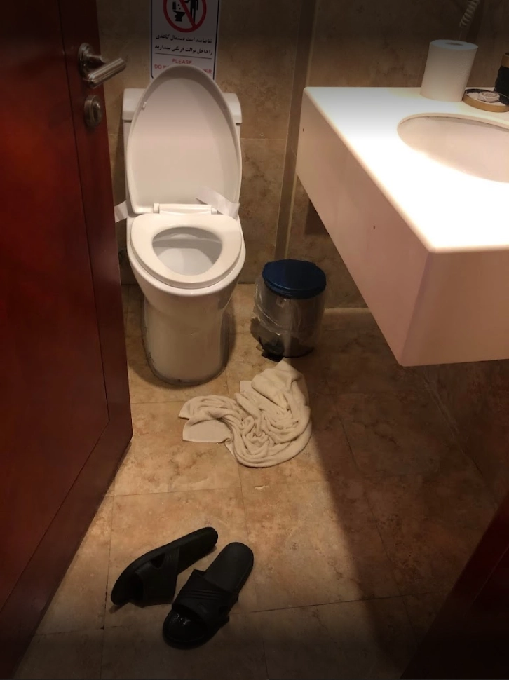 سرویس بهداشتی و حمام هتل ایران کیش